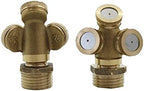 Garden Lawn Sprinkler Irrigation System Copper Mist Nozzle Greenhouse Ultra-fine Atomization Sprayer with 1/2" External Thread Cooling and Humidification Agricultural Tool 1 Piece by Lrjskwzc
