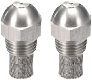 Fine Atomizing Spray Tip 2PCS 304 Stainless Steel Misting Nozzle 1.5mm Orifice 1/4 BSPT Atomizing Spray Tip Silver Garden Misting Nozzle Plant Watering by Unknown