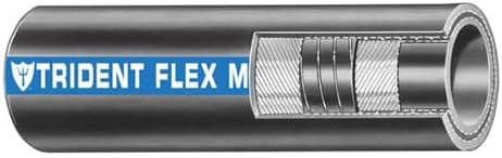 Trident Marine 100-1146 1-1/4 X 50&39; Coil Flex Marine Wet Exhaust & Water Hose - Black by Boating+Accessories