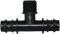 4PCS 1/2" 3/4" Threaded 16 20 25MM PE Hose Barb Tee Connector Adapter Tubing Joints Garden Drip Irrigation Coupling Repair(KSL01-296-4PCS) by Unknown