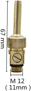 Hose Connector Brass Water Curtain, Water Line Fountain Nozzle, Adjustable 1/4" M10 M12 M14 External Thread Fountain, with Valve Garden Landscape Tools (Color : Dark Grey) - Image 2