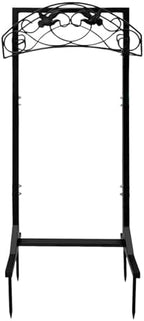 Freestanding Garden Hose Holder Hanger, Water Hose Holders for Outside with 4 Spikes, Rust-Resistant, No Drilling Needed, Detachable Water Hose Storage Stand for Yard Lawn Black by Unknown