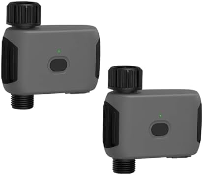 Watering Timers, Bluetooth Garden Water Timers Rain Delay Programmable Automatic Sprinkler Drip Irrigation Valve for Garden Hose(2Pcs) by Unknown