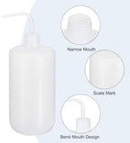 PATIKIL 1000ml Wash Bottle, 8pcs Plastic Squeeze Bottle Narrow Mouth Bottle Watering Tools Foam Bottle for Green Soap Cleaning Washing Irrigation, Clear - Image 3