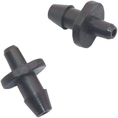 Hose Connector 1/4" Single Barb Straight Connector Greenhouse Irrigation 4mm Hose 4/7mm Barbed Hose Coupling Drip Irrigation Fittings 500 Pcs (Color : Black, Diameter : 1/4'') - Image 5