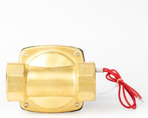 U.S. Solid 1-1/4 in Brass Electric Solenoid Valve, AC 110 V, Normally Closed, FKM Seal, 24 Cv, Semi-Direct, for Air Gas Fuel and Oil - Image 5