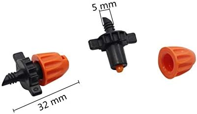 Xiaochen Lawn Irrigation Garden Watering 500 Pcs 4mm Thread Refraction Nozzles 90 180 360 Degree Strip Spray Angles Sprinklers Garden Irrigation Watering Accessories (Color : Strip) - Image 3