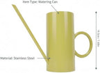Dpofirs No Spills Watering Can for Indoor Gardening | Stainless Steel Long Spout 33.5cm Pot for Succulents (Yellow) - Image 2