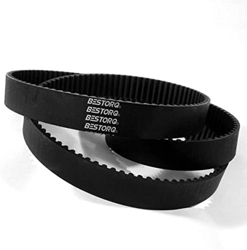BESTORQ 925-5M-15 HTD Timing Belt, 925mm Outside Circumference x 15mm Width x 3.6mm Height, 5mm Pitch, 185 Teeth, Pack of 2 by BESTORQ