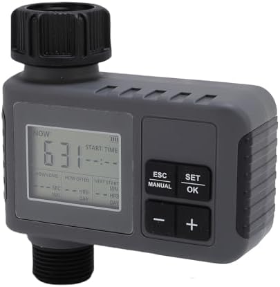 Automatic Watering Timer with Large LCD Display, Programmable Irrigation Controller for Garden Hose, Drip System & Lawn Sprinkler, Fits 3/4-1/2 Inch Faucet - Image 5