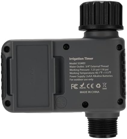 Sprinkler Timer Smart Programmable Digital Garden Hose Water Drip Irrigation System with Rain Delay Manual Watering for Lawns Gardens Greenhouses - Image 6