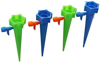 Garden Lawn Sprinkler Irrigation System DIY Automatic Dripper Spike Plant Waterer with Adjustable Valve Drip Irrigation System Indoor Office Watering Tools 12 Pieces (Color : Green) by Lrjskwzc