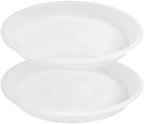 Plant Saucer - 2 Pack 22 Inch Extra Large Durable Plastic Plant Trays Clear, Extra-Deep 3.4" Plant Tray, Bird Bath Bowls for Garden by Unknown