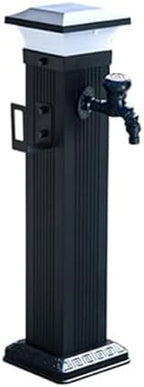 Solar LED Light Water Column, Vertical Garden Water Column, Freestanding Outdoor Faucet, Frost-Proof Fire Hydrant with Hose Holder for Gardening, School(60cm/23.6in) by Unknown