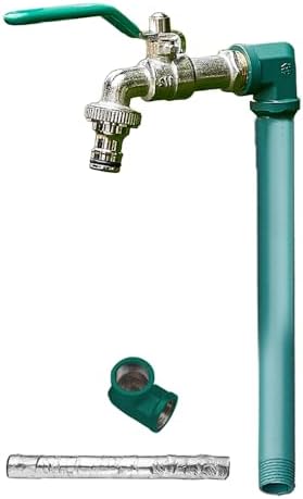 Floor Mounted Faucet Outdoor Water Pipe Vertical Fountain Irrigation Column,Freestanding Outdoor Water Column - 304 Stainless Steel Anti-Freeze Garden Faucet for Irrigation & Watering, 31in by Unknown