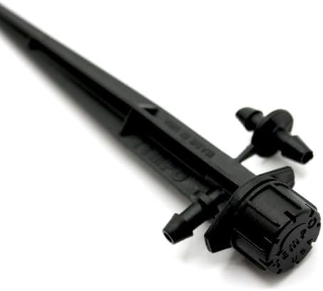 DripFlo 6822033 360 Degree Full-Circle 8-Stream Adjustable Drip Irrigation Emitters on Stakes, 50 Pack - Image 4