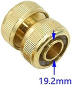 Hose Connector Adapter 5pc 1/2 3/4 Inch Hose Repair Joint Brass 12mm/16mm Hose Joint Garden Greenhouse Water Pipe Adapter (Color : 3I4) - Image 2