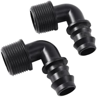 1/2" 3/4" Male Thread To DN16 DN20 Pipe Barb Elbow Connector Micro-Spray Drip Irrigation System Accessories(3I4 M-Thread To DN16,50Pcs) - Image 4