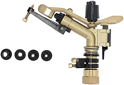 DN25 Swing Arm Rotating Sprinkler, Controlled Angle Impact Sprinkler, Garden Irrigation Tools for Agriculture, Lawn Care, Irrigation System by QANYEGN