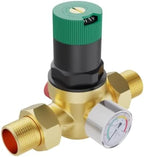 AOYEBO Brass Water Pressure Reducing Valve with Gauge, Adjustable - Image 5
