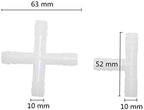 PVC Pipe Fitting Furniture Grade Drip irrigation Hose Splitters 3-Way, 4-Way Pipe Adapter with 10mm barb Agriculture Garden hose Connector 400 Pcs (Color : 3 Way) - Image 3