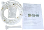 Misting Cooling System,(6-18M) Misting Line + Brass Mist Nozzles + Outdoor Mister for Patio Garden Greenhouse Trampoline for waterpark (15M,White) - Image 3