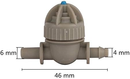 Industrial Horticultural Pipe Hose Connector 100Pcs Garden Irrigation Barb 4mm to 6mm Spherical Anti-drip Connector 4/7mm Hose 6mm Nozzles Leak Proof Miniature Valve Adapter - Image 2