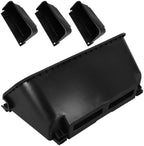 VILLCASE 4pcs Stackable Wall Planter for Herbs and Flowers, Black Plastic by VILLCASE