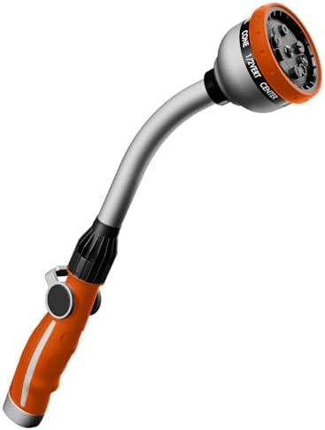 RESTMO Watering Wand Heavy Duty, 15-Inch Long Hose Nozzle Sprayer by Restmo