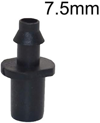 Quick Connect Garden Hose 1/4" Single Barb Straight Hose Connector Garden Drip Irrigation Fittings Quick Coupling Pipe Connector 6 mm/7.5 mm 500 Pcs (Color : 7.5 mm interface, Diameter : 1/4'') - Image 2
