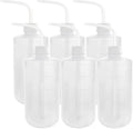 Laboratory Wash Bottle 500ml 6pcs LDPE Squeeze Bottle with Cuttable Tip - Safe Narrow Mouth Squirt Bottle for Chemicals and by Unknown