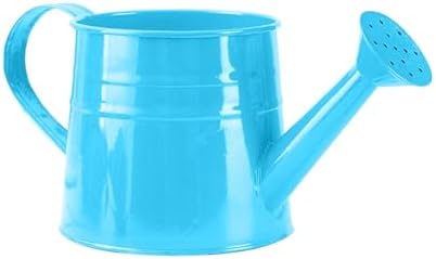 Galvanized Shower Bucket Tinplate Watering Kettle Small Flower Pot Indoor Outdoor Watering Can Garden Container with Handle (D, One Size) - Image 2