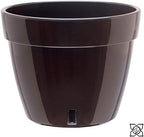 Gardenera 10.6" ASTI Self Watering Planter (Set of 3) in Black-Gold/Black - Modern Flower Pot with Water Level Indicator for All House Plants, Flowers, Herbs, Succulents and Hanging Plants - Image 3