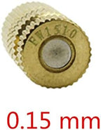 Garden Lawn Sprinkler Irrigation System Brass High Pressure Mist Cooling Nozzle with External Thread Garden Tools and Equipment Industrial Cooling System 1 Piece (Color : 0.15 mm) - Image 2
