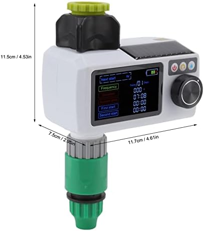 JTLB Solar Smart Water Timer, IP68 Real Time Self Inspection Solar Powered Hose Timer Automatic Drip Irrigation Kit for Outdoor Garden Lawn Irrigation System - Image 7