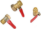 Hose Connector Adapter 1/2" Male To Female Threaded Brass Ball Valve Agriculture Garden Water Pipe Switch Water Flow Water Stop Connector 2 Pieces (Color : Silver) - Image 5