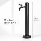 Stainless Steel Garden Water Column Faucet Post, Freestanding Hose Stand - Image 6