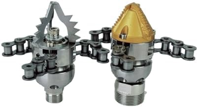 1/2" High Pressure Diamond Chain Rotating Nozzle 70L for Sewer - Image 2
