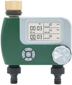 Irrigation Controller Temporizador De Riego Temporizadores Automáticos Programables A Batería for Jardín Controlador Digital for Manguera Y Grifo Con 2 Salidas para Jardines(Plastic Connectors) by Unknown