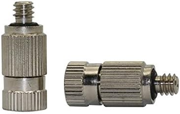 Garden Sprinkler Watering Sprayer 0.1~0.5mm High Pressure Mist Nozzle Greenhouse Sprinkler Irrigation Plant Cooling Systeem Stainless Steel Spray Nozzle (Color : 0.2 mm mist) - Image 7