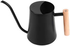 1 Liter Stainless Steel Long Spout Watering Can with Wooden Handle for Indoor Plants, 35 oz Metal Watering Pot - Image 2
