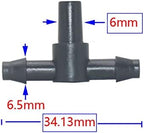 3/5 4/7 Hose Connectors Tee Cross Barb Coupling Watering Fitting For Hose Drip Irrigation System Joints 50Pcs (Color : 4I7 to 6mm) - Image 2