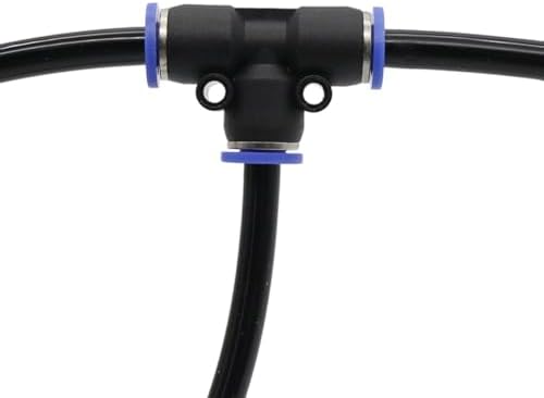 5 Pcs 10mm Tee Connector Garden Irrigation Quick Connectors Pneumatic Joint Mist Cooling System Adapters - Image 3