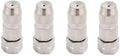 High Pressure Nozzle Brass Water Pipe Nozzle for Garden Hoses | Adjustable Features | Fits Standard Hoses, Garden Sprayers, Nozzles Directly Spray Silver 5pc by Unknown