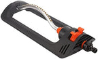 Oscillating Sprinkler, Turbo Lawn Sprinkler Large Area Adjustable Sprinkler with 19 Hole Nozzles for Garden Yard Spray, Black by CHICIRS