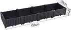 Hershii Plastic Rectangular Raised Garden Bed Indoor Outdoor Planter Box Kit Container for Growing Vegetables, Plants, Herbs, Flowers & Succulents - Black - 61.41 X 15.35 X 8.66 Inches - Image 2