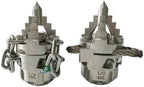 High Pressure Rotary Sewer Jetter Nozzle Kit - 40L Customized Stainless Steel Chain Root Cutter with 3 Side and 6 Rear Nozzles for Efficient Pipe Cleaning(Model 1 1I2 80L) by Unknown