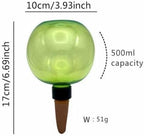 Komorebi Large Plant Watering Ball 17.6 oz- Top-Fill-Self Water Planter Indoor/Outdoor Plastic Slow-Release Water Ball Terracotta for Plants (4, Green) - Image 4