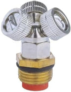 1/2"（DN15） Brass Mist Nozzle Thread Mist Nozzle for Lifting Garden Bed Backyard Outdoor Cooling System（Pack of 5） Span-Shaped Three-Jet Filter 5pcs - Image 2