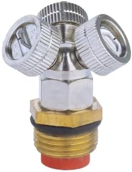 1/2"（DN15） Brass Mist Nozzle Thread Mist Nozzle for Lifting Garden Bed Backyard Outdoor Cooling System（Pack of 5） Span-Shaped Three-Jet Filter 5pcs - Image 2